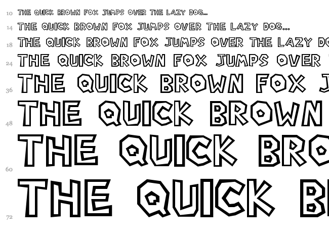 Super Mario Bros. font waterfall